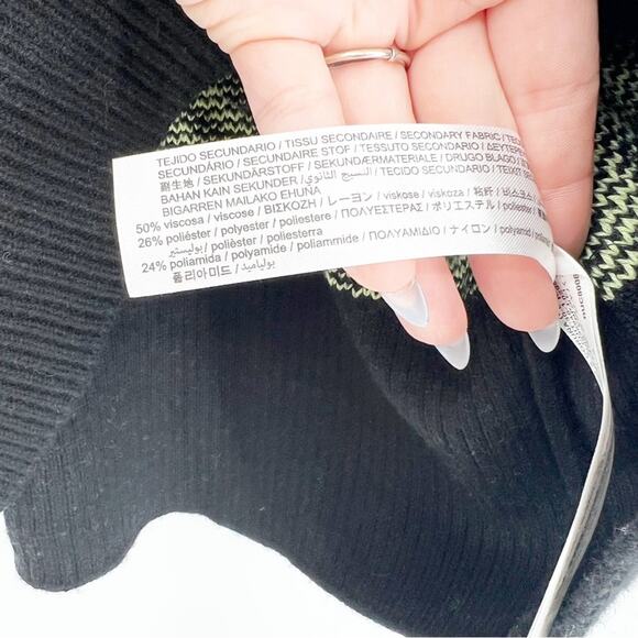 NEW ZARA Bloggers Fave Mixed Animal Print Turtleneck Sweater S - Picture 7 of 8